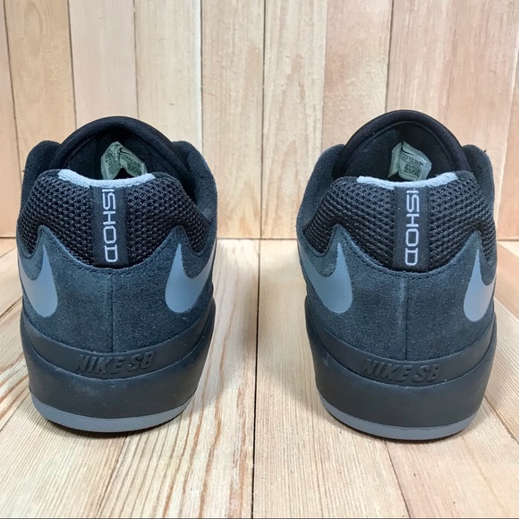 Nike SB Ishod Wair Black Smoke Grey Skate Shoes - Picture 3 of 5